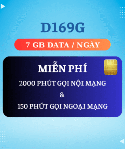 D169G : 169.000 Đ/THÁNG (ĐÃ BAO GỒM VAT)