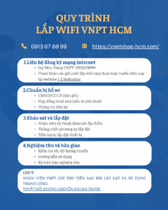Quy trình lắp đặt internet wifi mạng VNPT