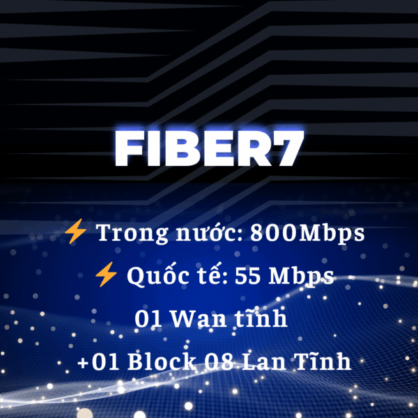 Lắp Internet cáp quang VNPT gói Fiber7 – Giải pháp tốc độ cao cho doanh nghiệp hiện đại
