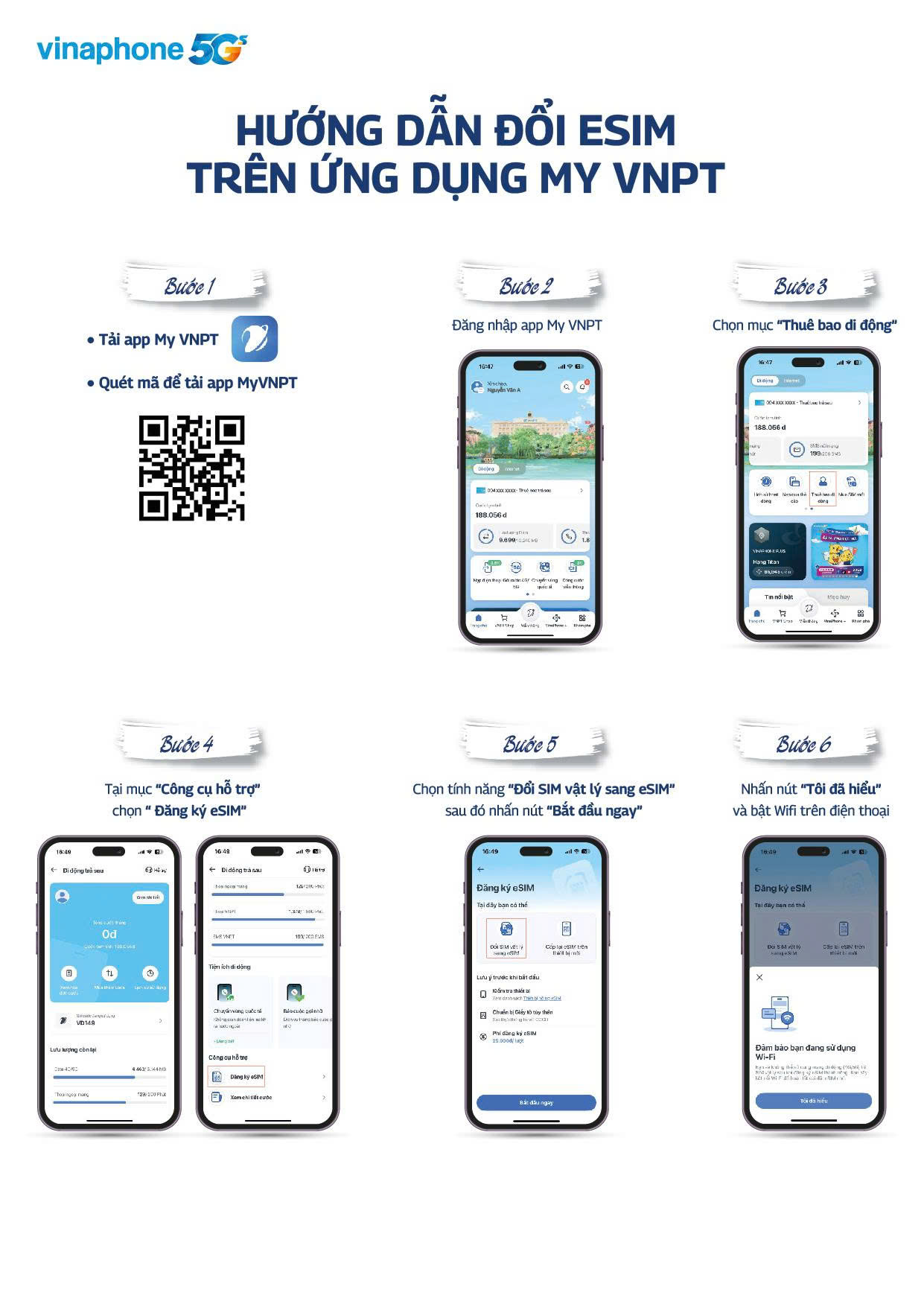 Đổi eSIM trên MyVNPT dễ dàng – Trải nghiệm công nghệ tiên phong cùng MyVNPT 1 Đổi eSIM trên MyVNPT